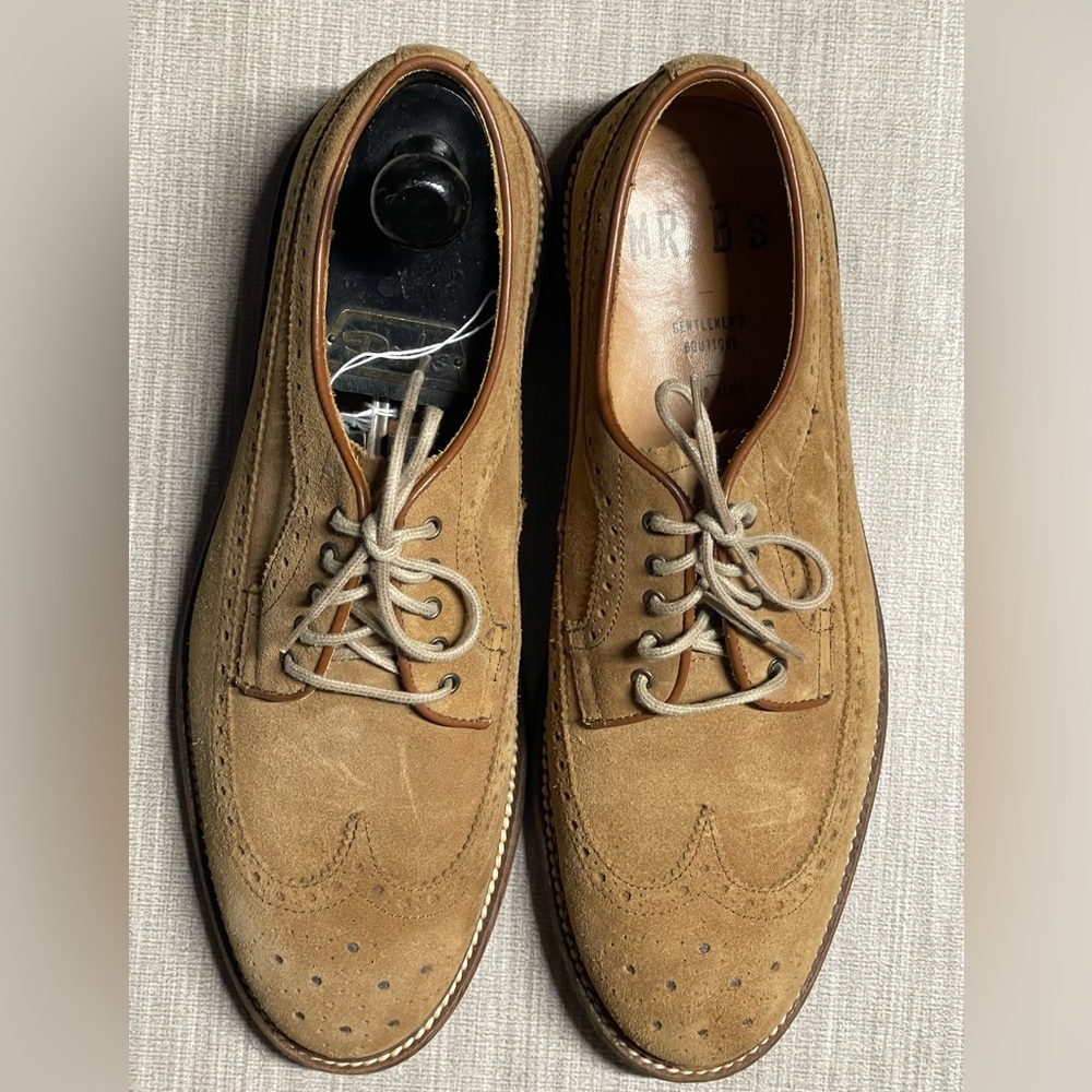 Aldo Men's Light Brown Suede Oxfords